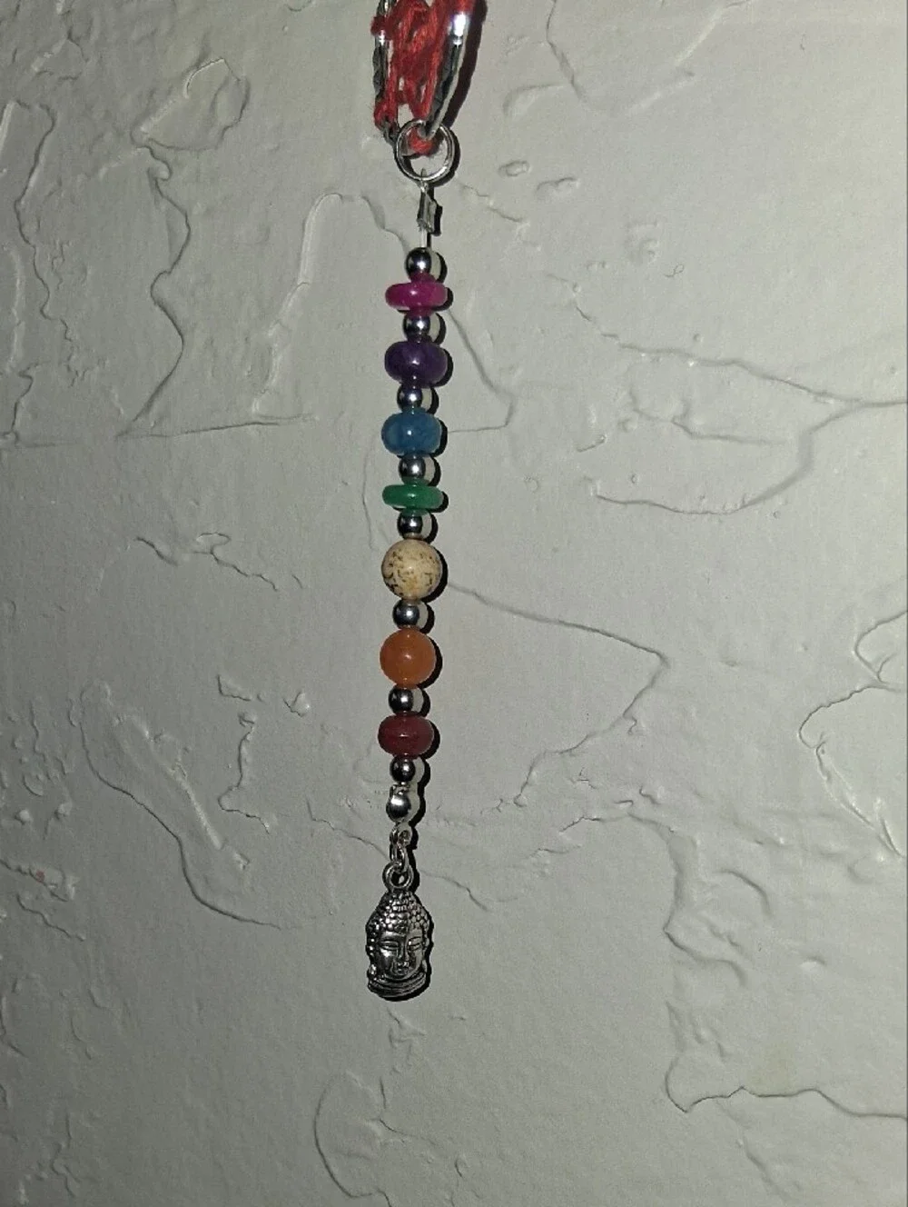 Handcrafted Chakra Dreamcatcher Wall Hanging- Buddah And Natural Crystal